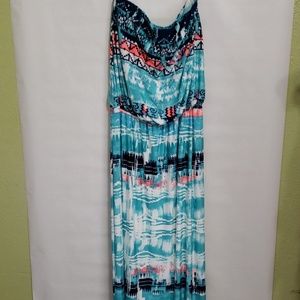 Beachy maxi sleeveless dress Small